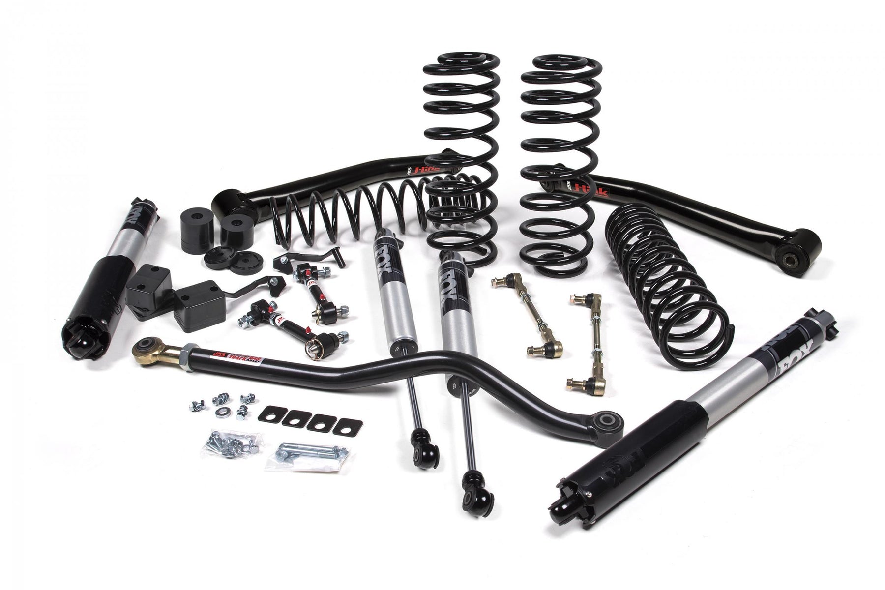 JKS Manufacturing JSPEC177PS - 2018-2024 Jeep Wrangler JL 1.5 Inch Suspension Lift Kit 1 Inch Rear Coil Spring w/ J-link arms Fox 2.5 Performance Series Shocks JSPEC