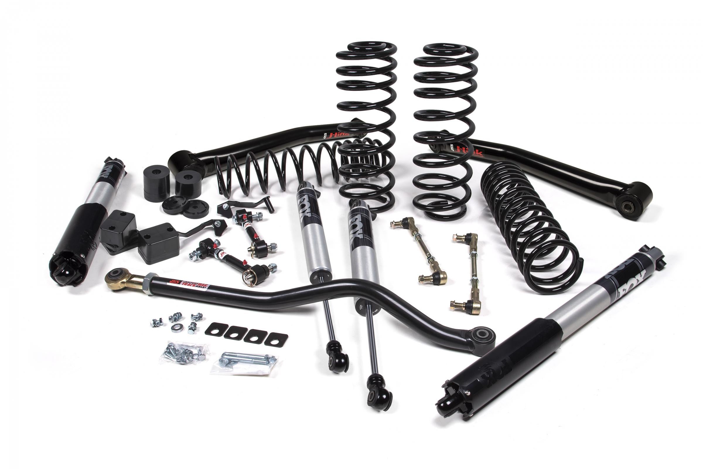 JKS Manufacturing JSPEC177PS - 2018-2024 Jeep Wrangler JL 1.5 Inch Suspension Lift Kit 1 Inch Rear Coil Spring w/ J-link arms Fox 2.5 Performance Series Shocks JSPEC