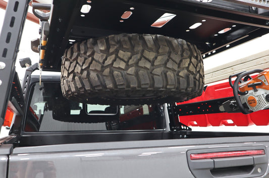 JT Black Ops Bed Rack Tire Carrier