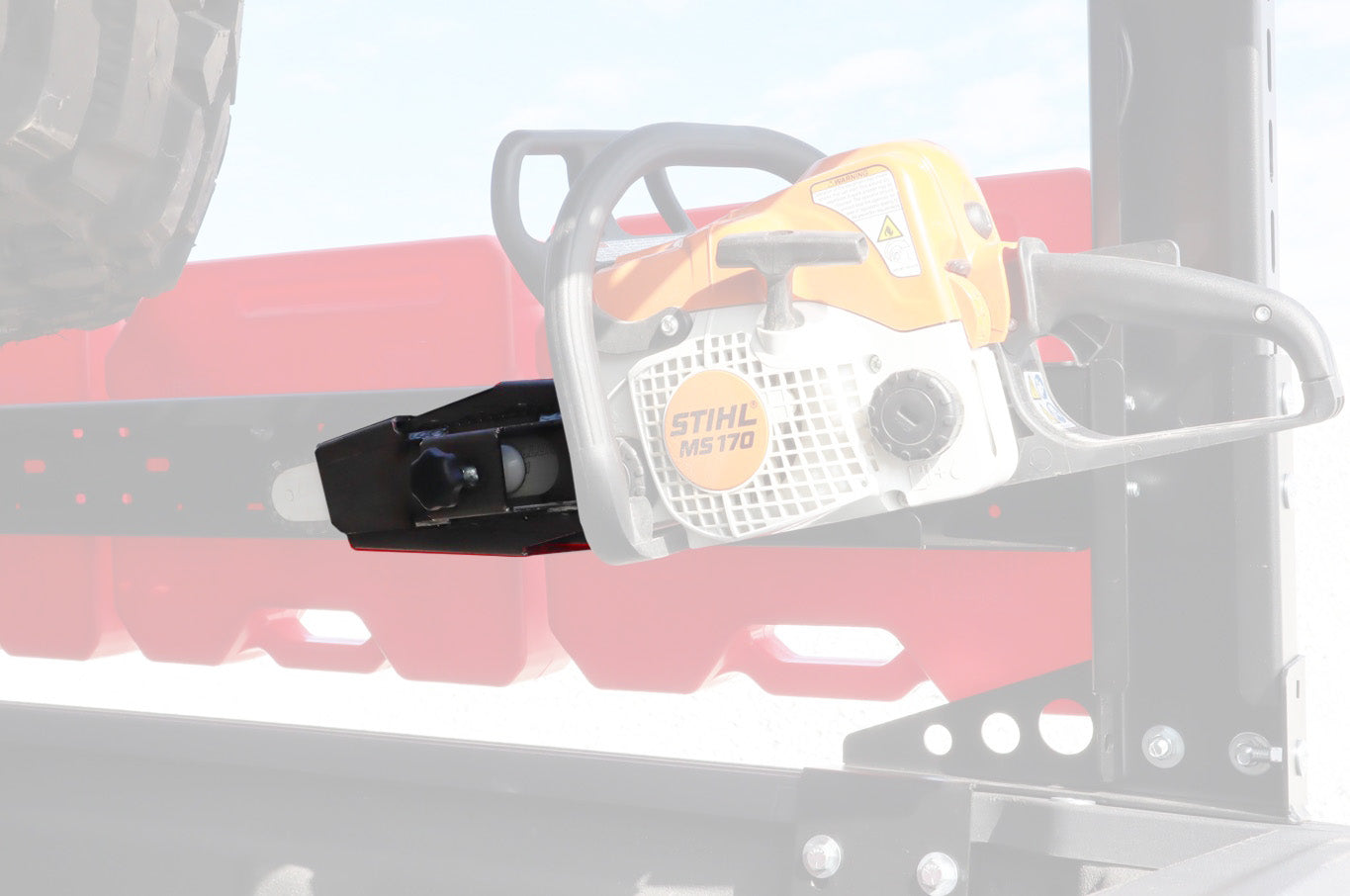 LoD Offroad JTM2023 - Black Ops Bed Rack Chainsaw Mount 2