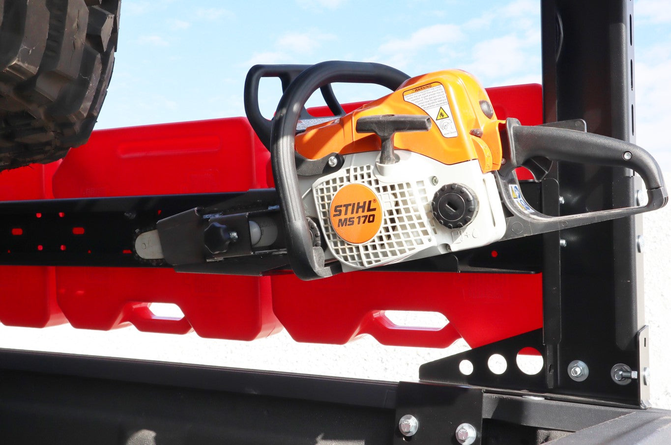 LoD Offroad JTM2023 - Black Ops Bed Rack Chainsaw Mount 3