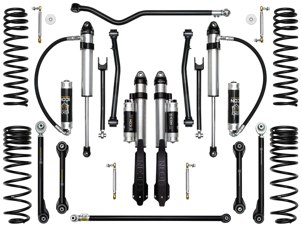 ICON Vehicle Dynamics K22108T - 20-UP JEEP GLADIATOR 2.5" STAGE 8 SUSPENSION SYSTEM (TUBULAR) 2