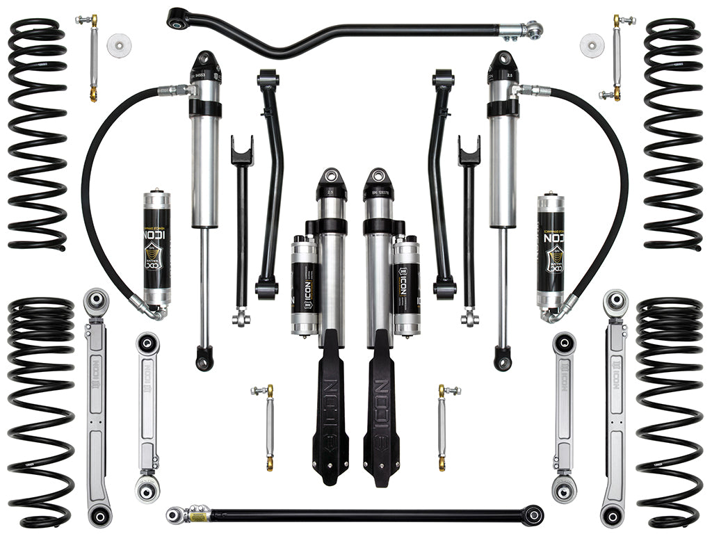 ICON Vehicle Dynamics K22108 - 20-UP JEEP GLADIATOR 2.5" STAGE 8 SUSPENSION SYSTEM (BILLET) 3