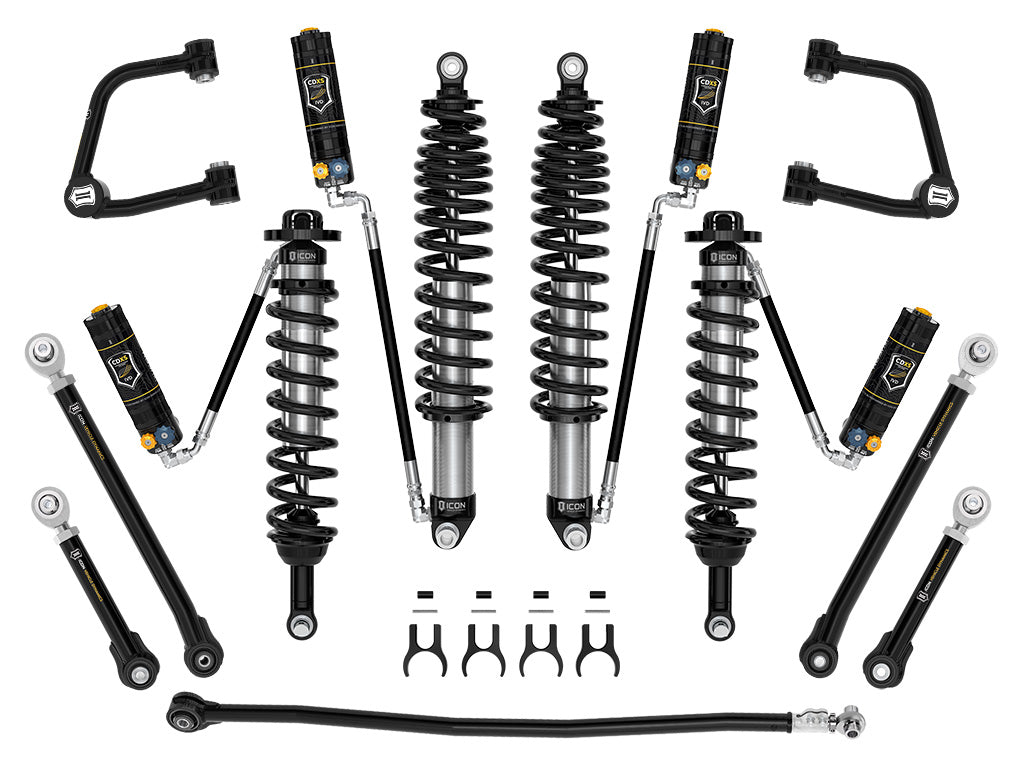 ICON Vehicle Dynamics K40017TDX - 21-23 BRONCO SASQ 2-3" LIFT STAGE 7 SUSPENSION SYSTEM CDXS TUBULAR HEAVY RATE 6