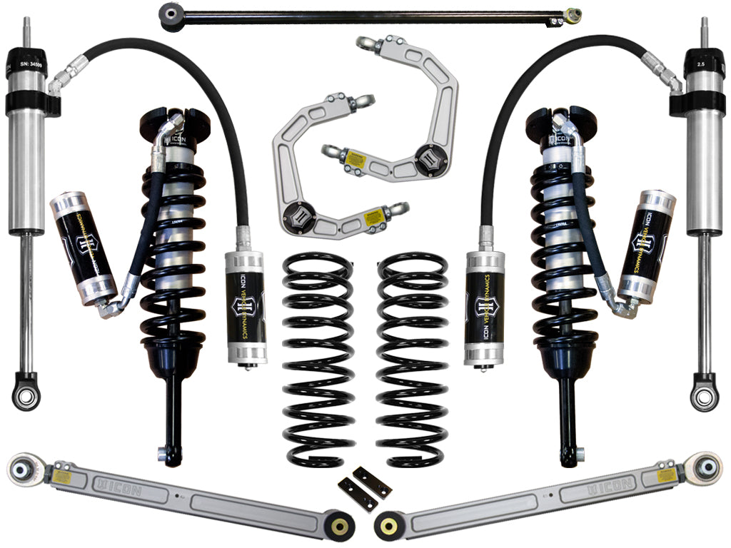 ICON Vehicle Dynamics K53185 - 10-UP GX460 0-3.5" STAGE 5 SUSPENSION SYSTEM W BILLET UCA 4