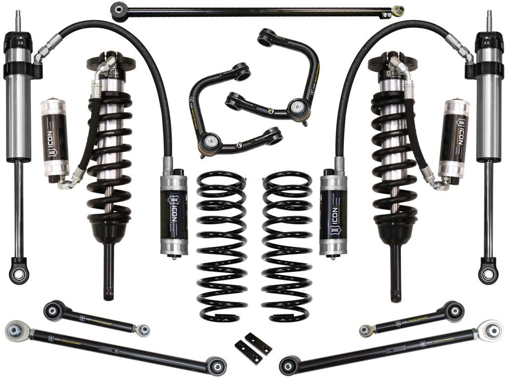 ICON Vehicle Dynamics K53187T - 10-UP GX460 0-3.5" STAGE 7 SUSPENSION SYSTEM W TUBULAR UCA 4