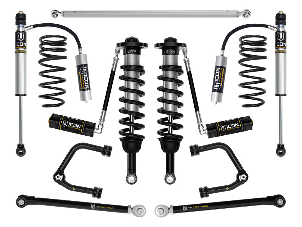 ICON 2025 Toyota 4Runner 2WD 1.25-3" Lift Stage 4 Suspension System Tubular