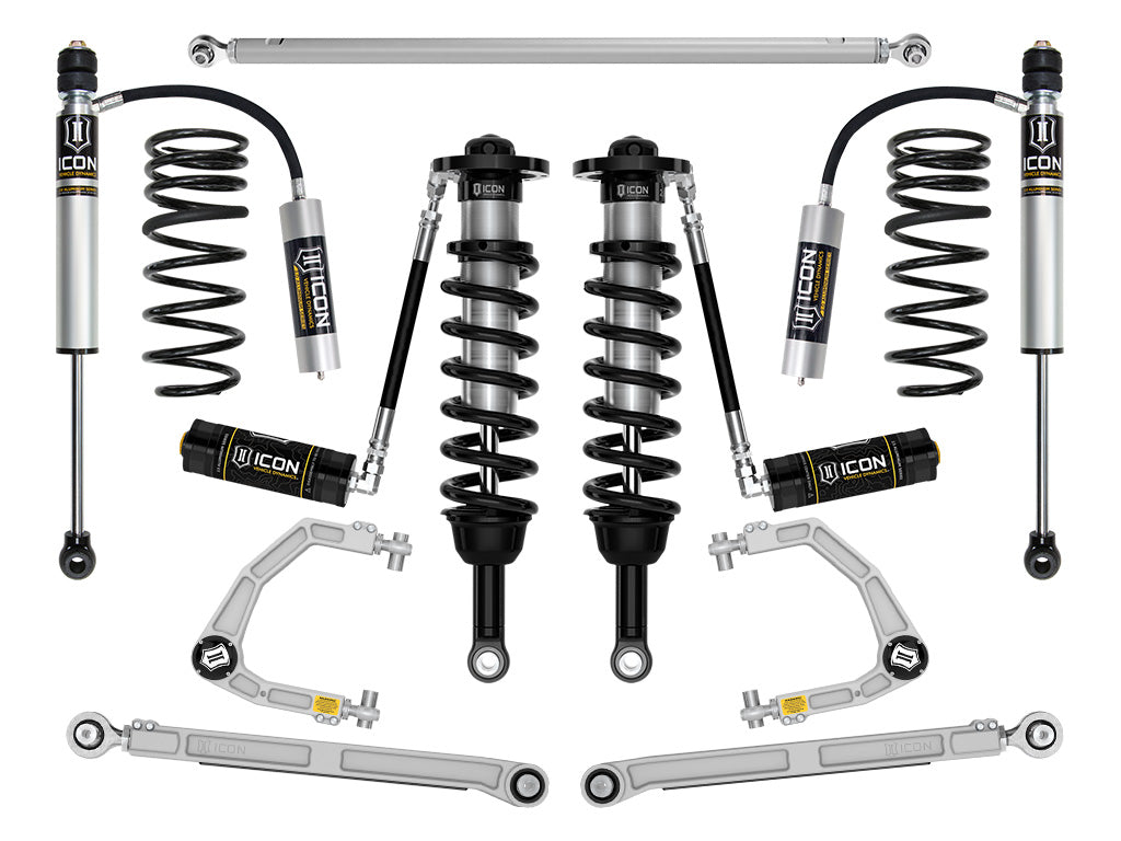 ICON 2025 Toyota 4Runner 2WD 1.25-3" Lift Stage 4 Suspension System Billet