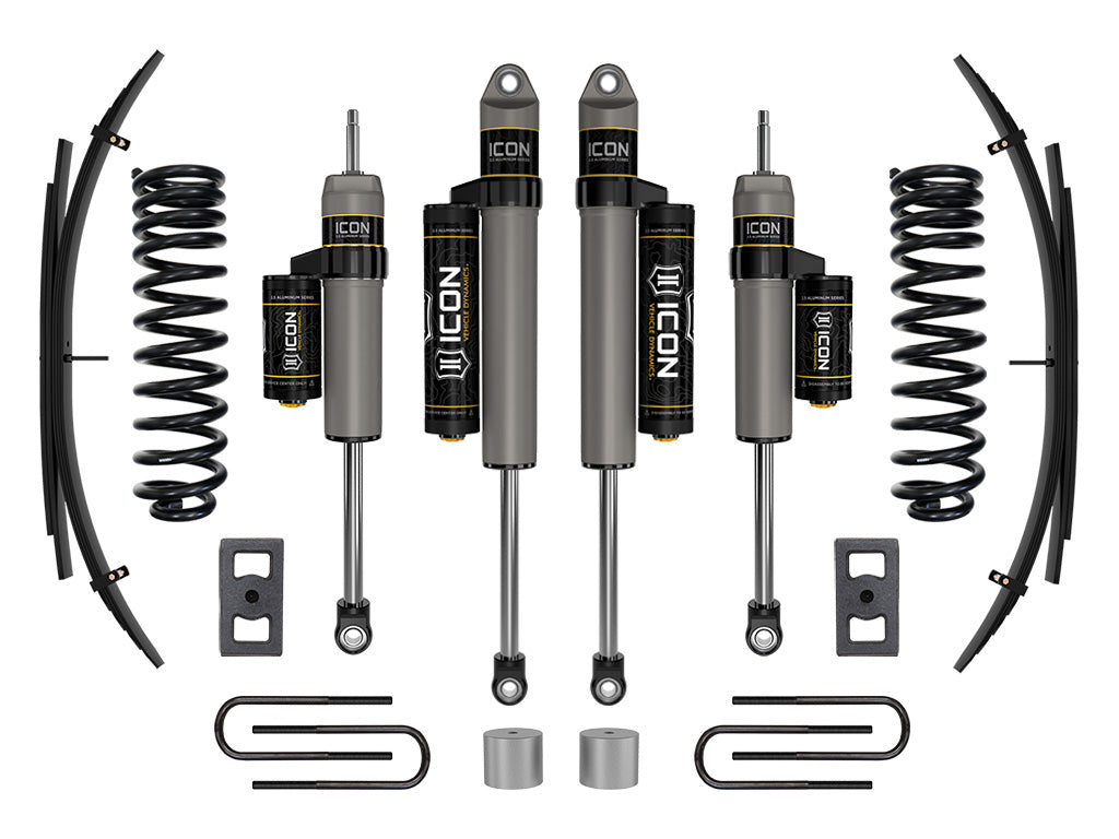 ICON Vehicle Dynamics K62592L - 23 FORD F250/F350 GAS 2.5" STAGE 2 SUSPENSION SYSTEM W/ EXPANSION PACK 2