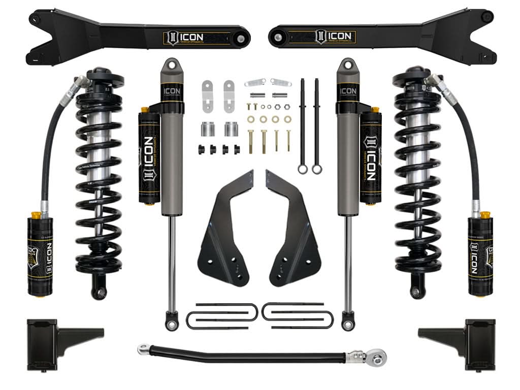 ICON Vehicle Dynamics K63114R - 05-07 FORD F250/F350 4-5.5" STAGE 4 COILOVER CONVERSION SYSTEM W RADIUS ARM 3