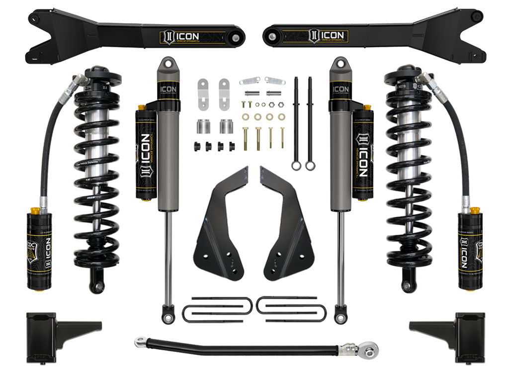 ICON Vehicle Dynamics K63114R - 05-07 FORD F250/F350 4-5.5" STAGE 4 COILOVER CONVERSION SYSTEM W RADIUS ARM 3