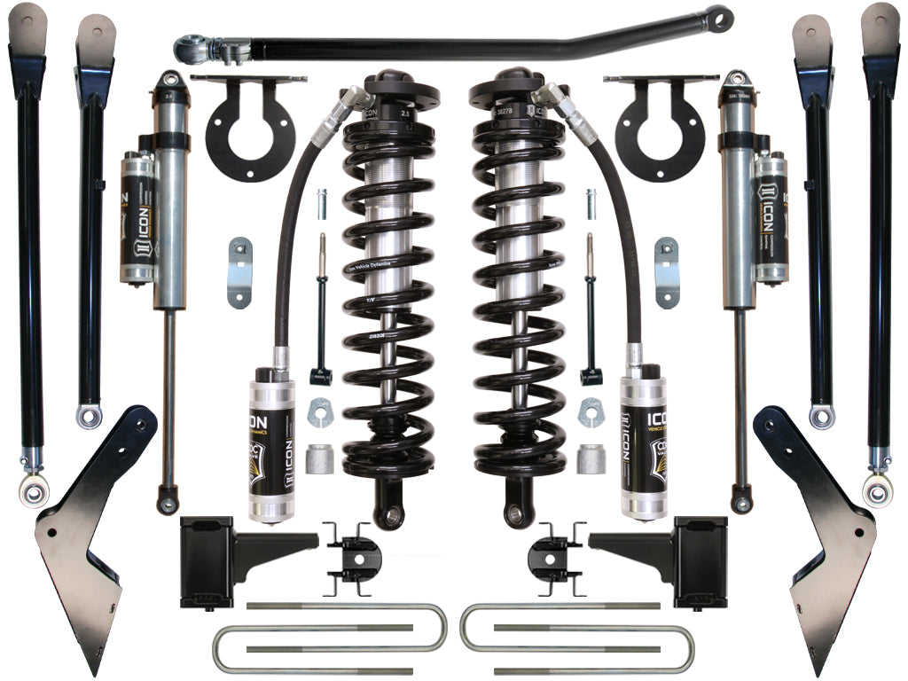 ICON Vehicle Dynamics K63114 - 05-07 FORD F-250/F-350 4-5.5" STAGE 4 COILOVER CONVERSION SYSTEM 2