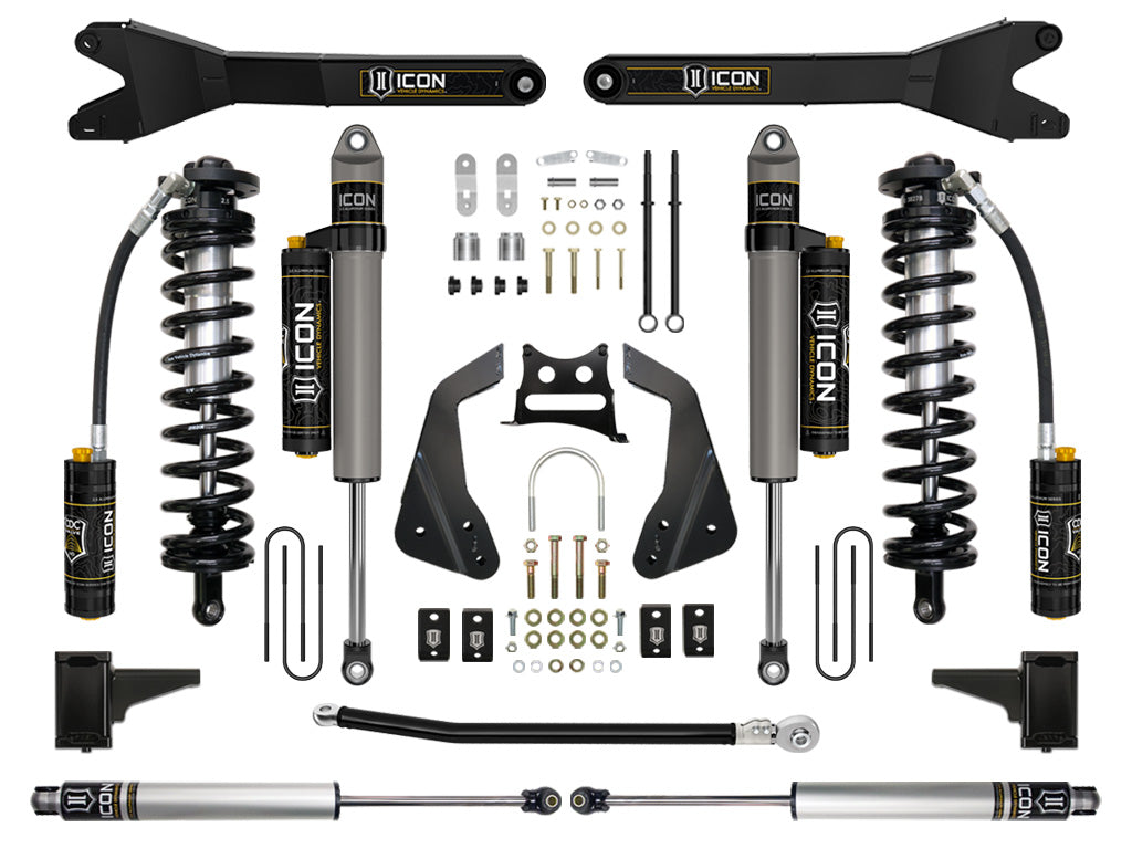 ICON Vehicle Dynamics K63115R - 05-07 FORD F250/F350 4-5.5" STAGE 5 COILOVER CONVERSION SYSTEM W RADIUS ARM 2