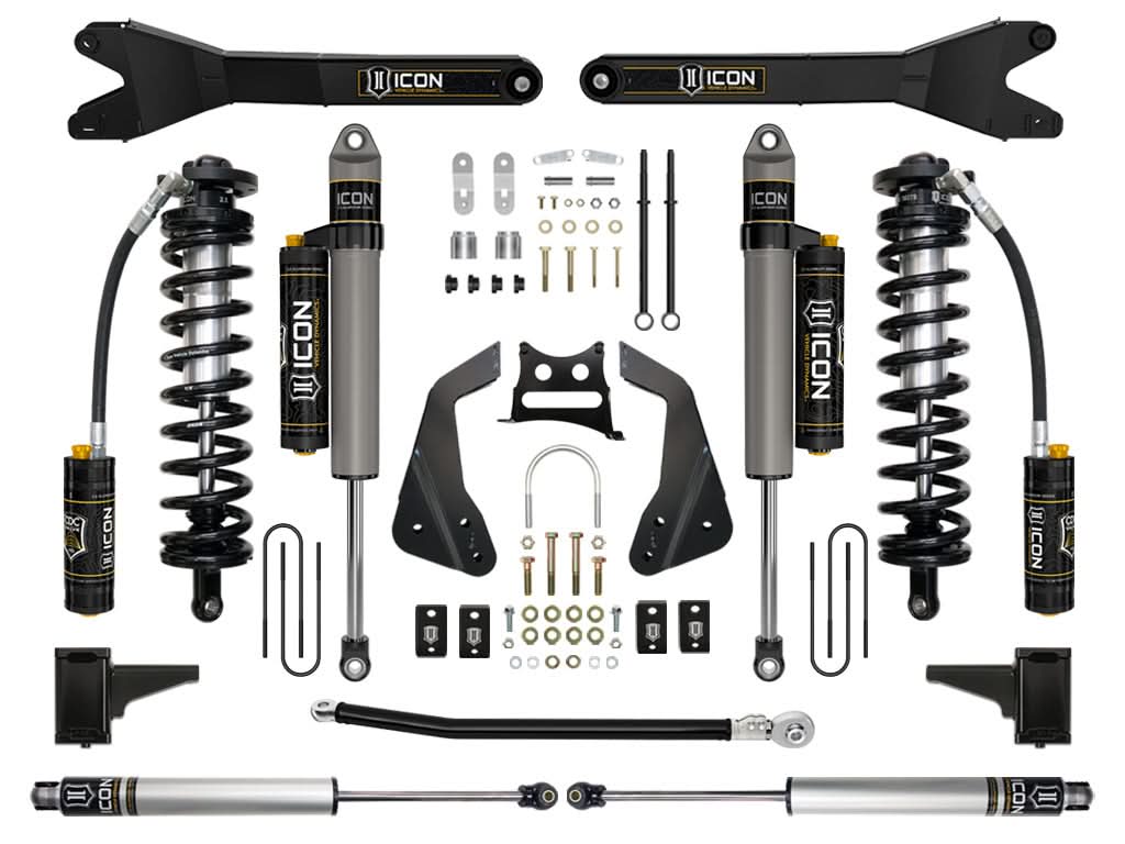 ICON Vehicle Dynamics K63115R - 05-07 FORD F250/F350 4-5.5" STAGE 5 COILOVER CONVERSION SYSTEM W RADIUS ARM 2