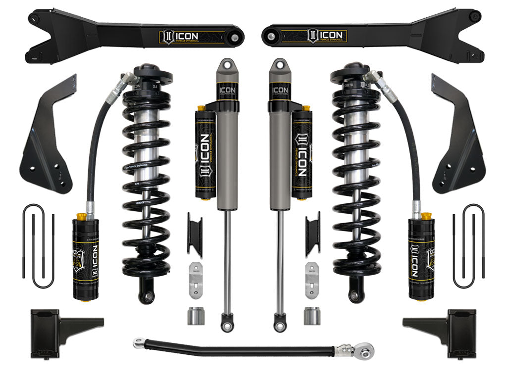 ICON Vehicle Dynamics K63124R - 08-10 FORD F250/F350 4-5.5" STAGE 4 COILOVER CONVERSION SYSTEM W RADIUS ARM 2