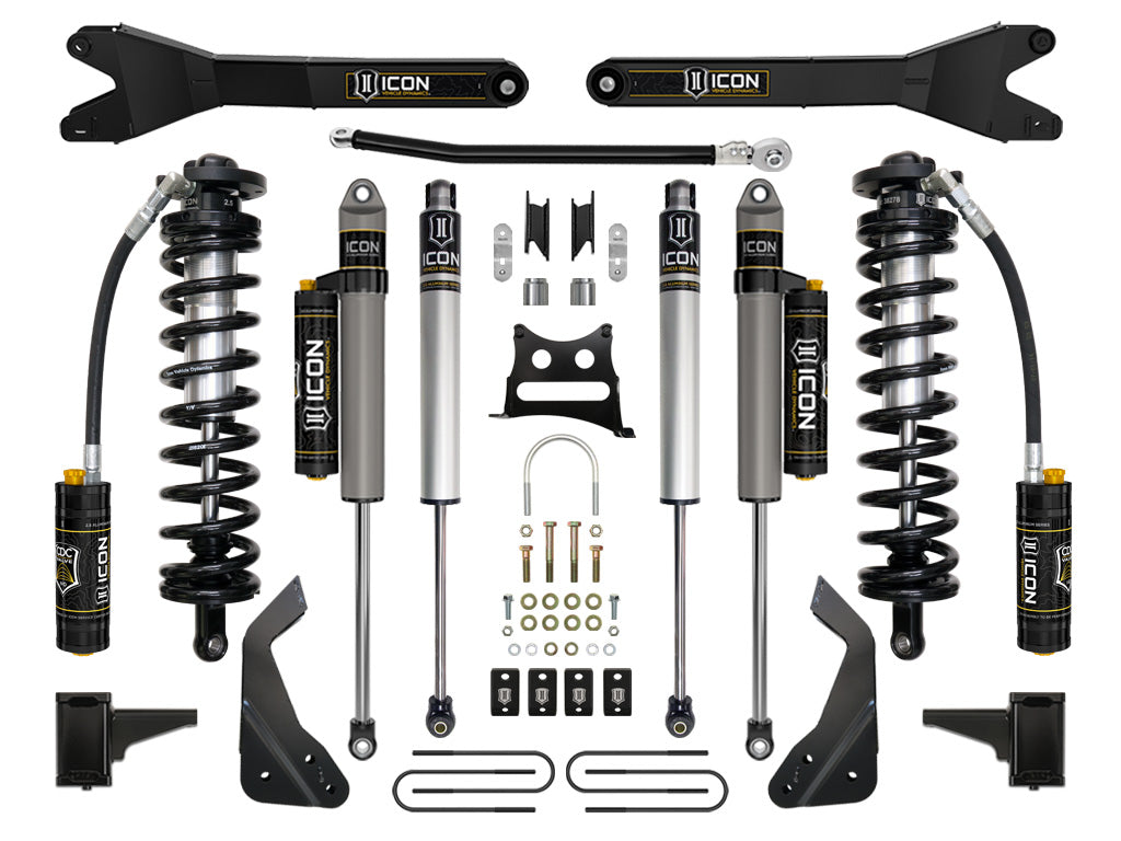 ICON Vehicle Dynamics K63125R - 08-10 FORD F250/F350 4-5.5" STAGE 5 COILOVER CONVERSION SYSTEM W RADIUS ARM 3