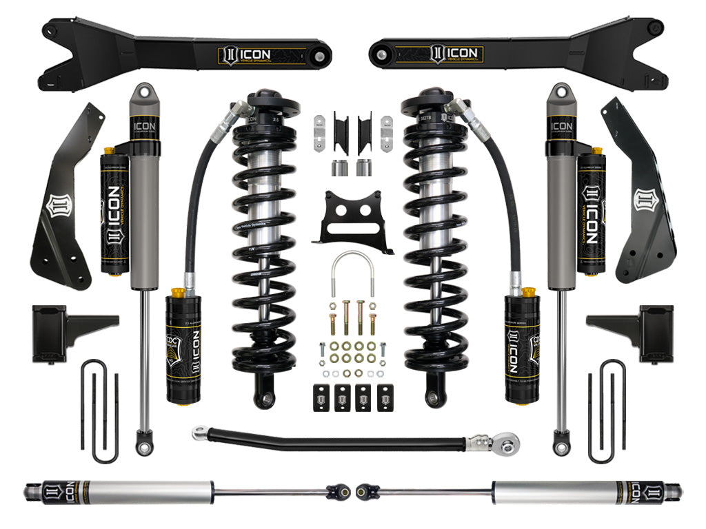 ICON Vehicle Dynamics K63135R - 11-16 FORD F250/F350 4-5.5" STAGE 5 COILOVER CONVERSION SYSTEM W RADIUS ARM 3