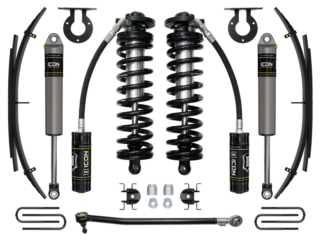 ICON Vehicle Dynamics K63142L - 17-23 FORD F250/F350 2.5-3" STAGE 2 COILOVER CONVERSION SYSTEM W EXPANSION PACK 3