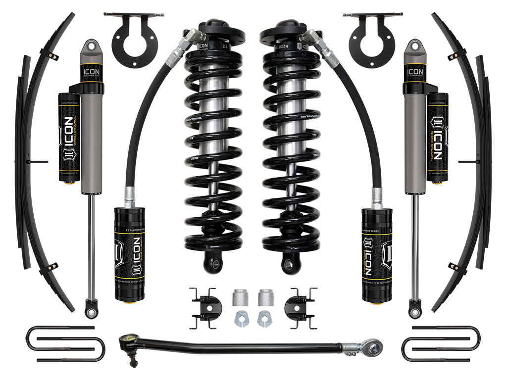 ICON Vehicle Dynamics K63143L - 17-23 FORD F250/F350 2.5-3" STAGE 3 COILOVER CONVERSION SYSTEM W EXPANSION PACK 2
