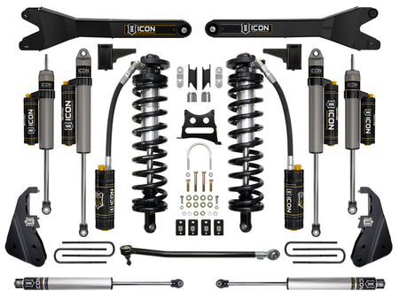 ICON Vehicle Dynamics K63156R - 17-22 FORD F250/F350 4-5.5" STAGE 6 COILOVER CONVERSION SYSTEM W RADIUS ARM 5