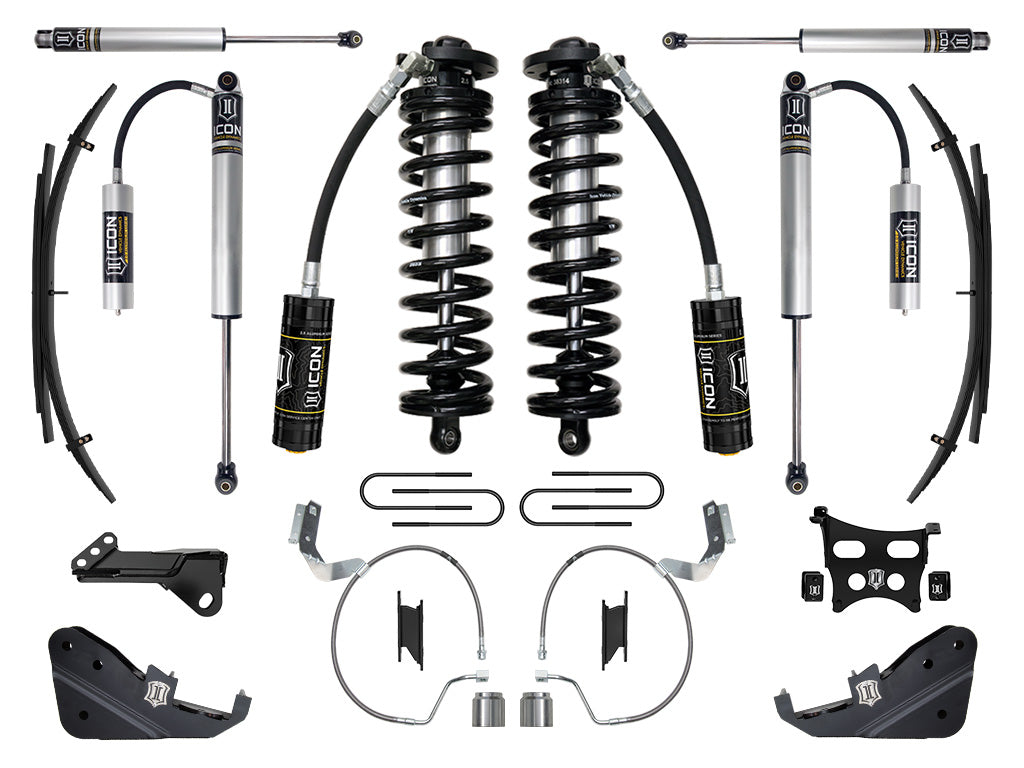 ICON Vehicle Dynamics K63172L - 23-25 FORD F250/F350 4-5.5" STAGE 2 COILOVER CONVERSION SYS W/ EXPANSION PACKS 6