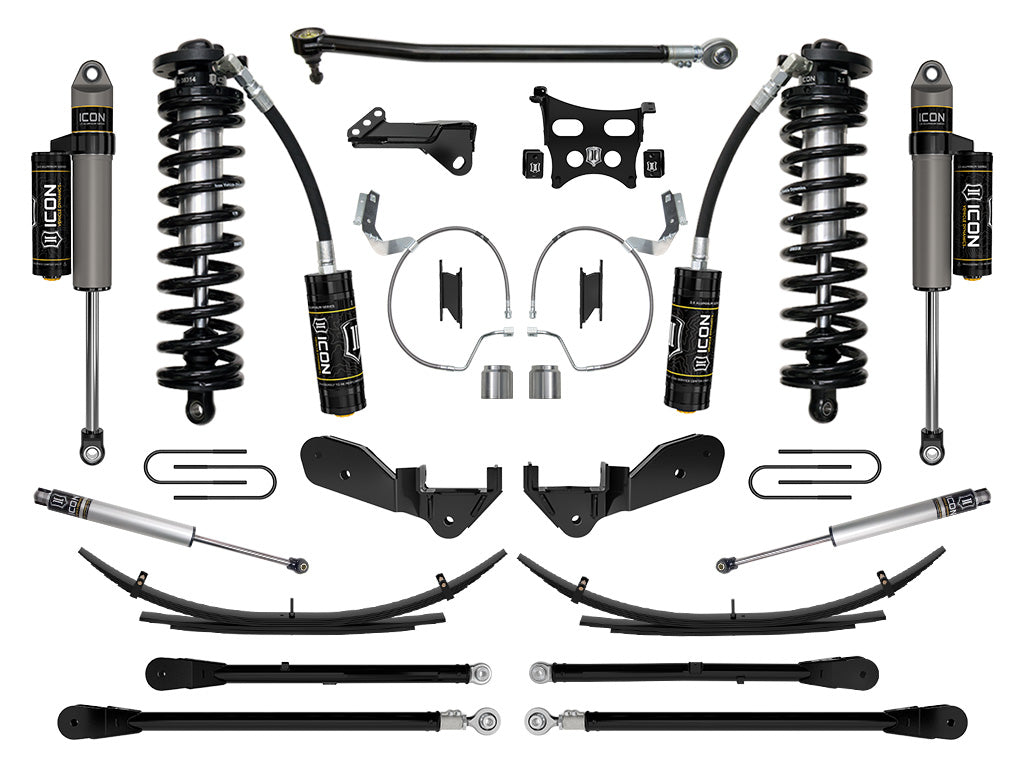 ICON Vehicle Dynamics K63176L - 23-25 FORD F250/F350 4-5.5" STAGE 6 COILOVER CONVERSION SYS W/ EXPANSION PACKS 4