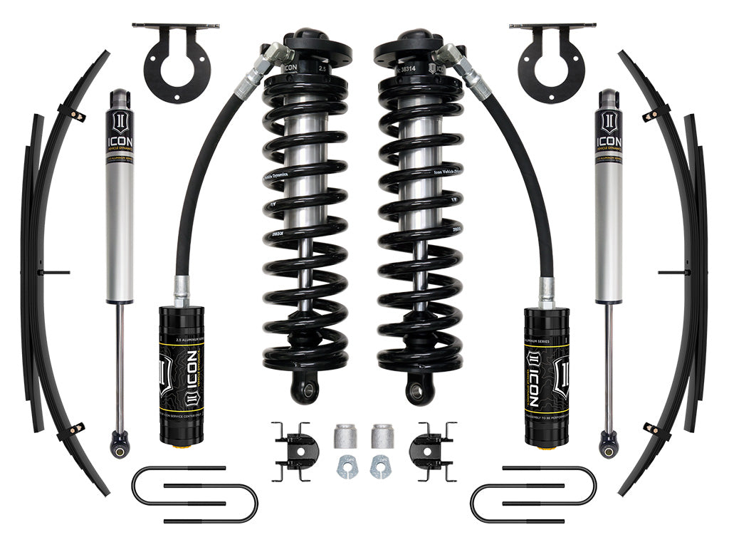 ICON Vehicle Dynamics K63181 - 08-10 FORD F250/F350 2.5-3" STAGE 1 COILOVER CONVERSION SYSTEM W EXPANSION PACK 3