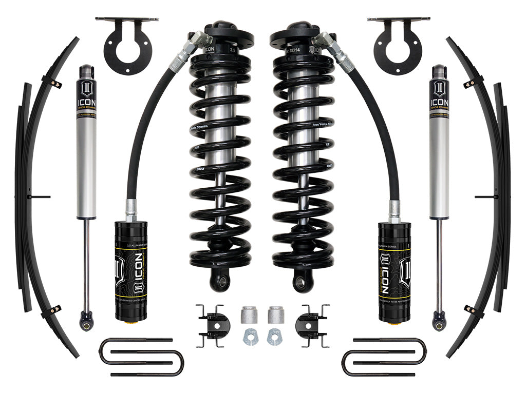 ICON Vehicle Dynamics K63191 - 11-16 FORD F250/F350 2.5-3" STAGE 1 COILOVER CONVERSION SYSTEM W EXPANSION PACK 2