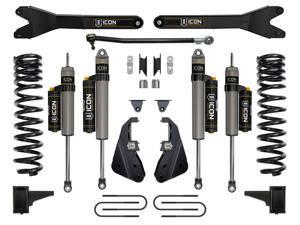 ICON Vehicle Dynamics K64514R - 17-19 FORD F250/F350 4.5" STAGE 4 SUSPENSION SYSTEM W RADIUS ARM 4