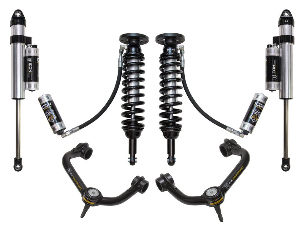 ICON Vehicle Dynamics K93005T - 09-13 FORD F150 4WD 1.75-2.63" STAGE 5 SUSPENSION SYSTEM W TUBULAR UCA 2