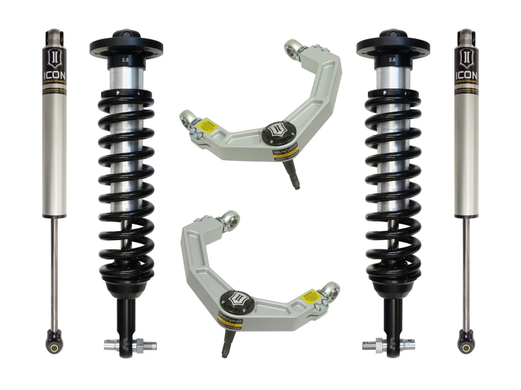 ICON Vehicle Dynamics NA ICON Vehicle Dynamics K93072 - 2014 FORD F150 2WD 0-2.63" STAGE 2 SUSPENSION SYSTEM W BILLET UCA