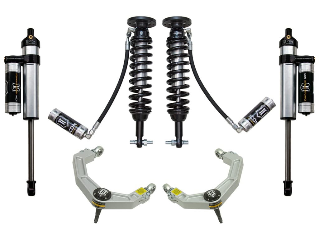 ICON Vehicle Dynamics NA ICON Vehicle Dynamics K93074 - 2014 FORD F150 2WD 1.75-2.63" STAGE 4 SUSPENSION SYSTEM W BILLET UCA
