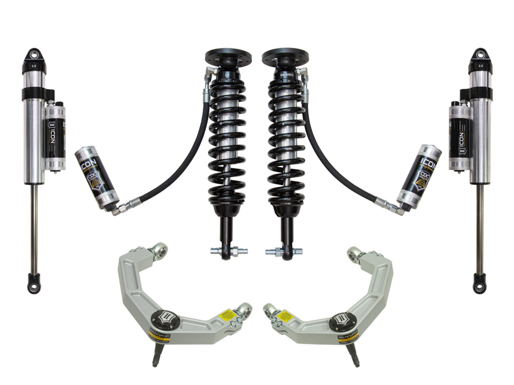 ICON Vehicle Dynamics K93075 - 2014 FORD F150 2WD 1.75-2.63" STAGE 5 SUSPENSION SYSTEM W BILLET UCA 2