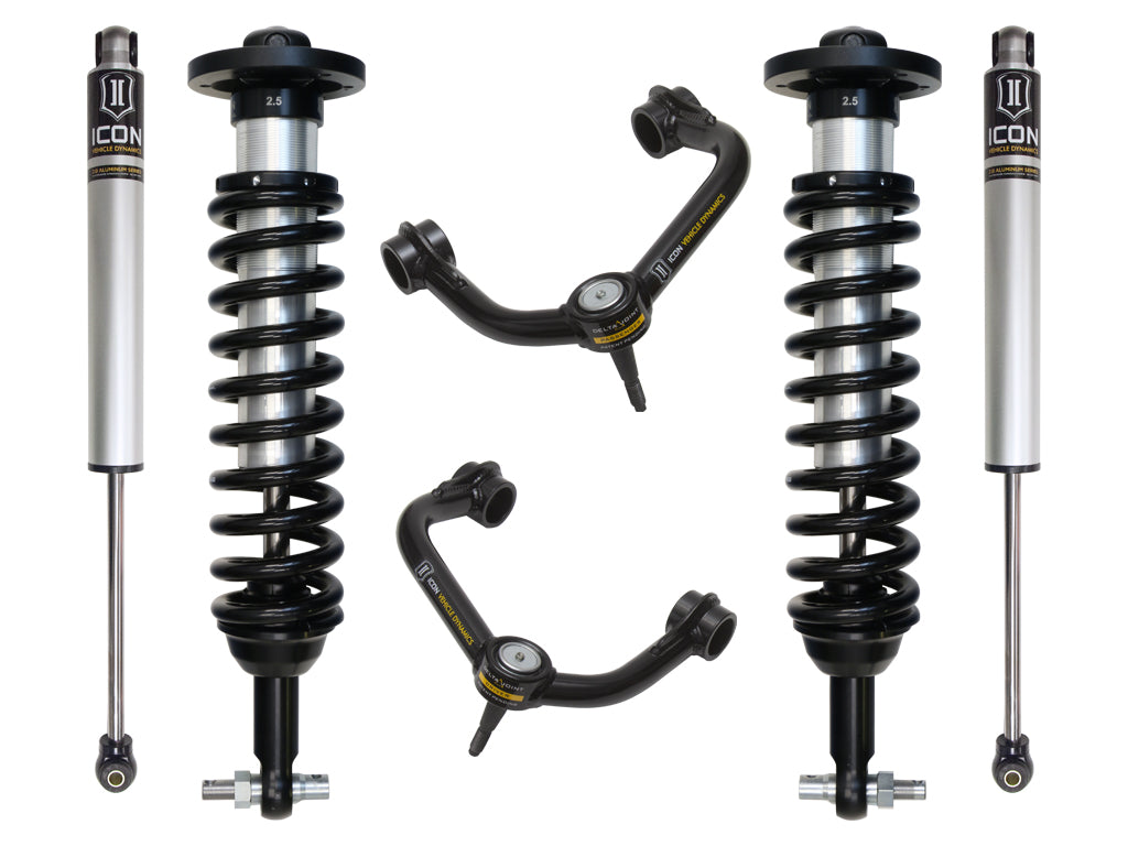 ICON Vehicle Dynamics K93082T - 2015-2020 FORD F150 4WD 0-2.63" STAGE 2 SUSPENSION SYSTEM W TUBULAR UCA 2