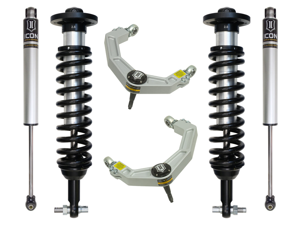 ICON Vehicle Dynamics K93082 - 2015-2020 FORD F150 4WD 0-2.63" STAGE 2 SUSPENSION SYSTEM W BILLET UCA 2