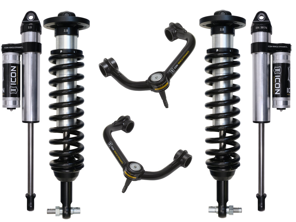 ICON Vehicle Dynamics K93083T - 2015-2020 FORD F150 4WD 0-2.63" STAGE 3 SUSPENSION SYSTEM W TUBULAR UCA 2