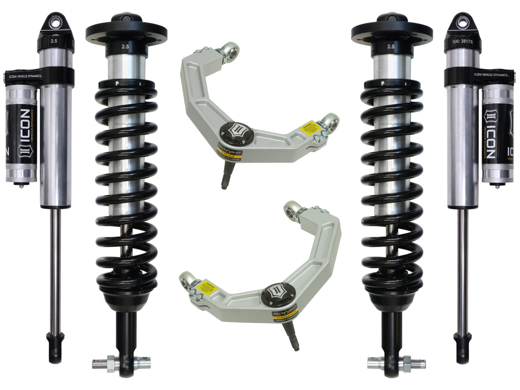 ICON Vehicle Dynamics K93083 - 2015-2020 FORD F150 4WD 0-2.63" STAGE 3 SUSPENSION SYSTEM W BILLET UCA 2