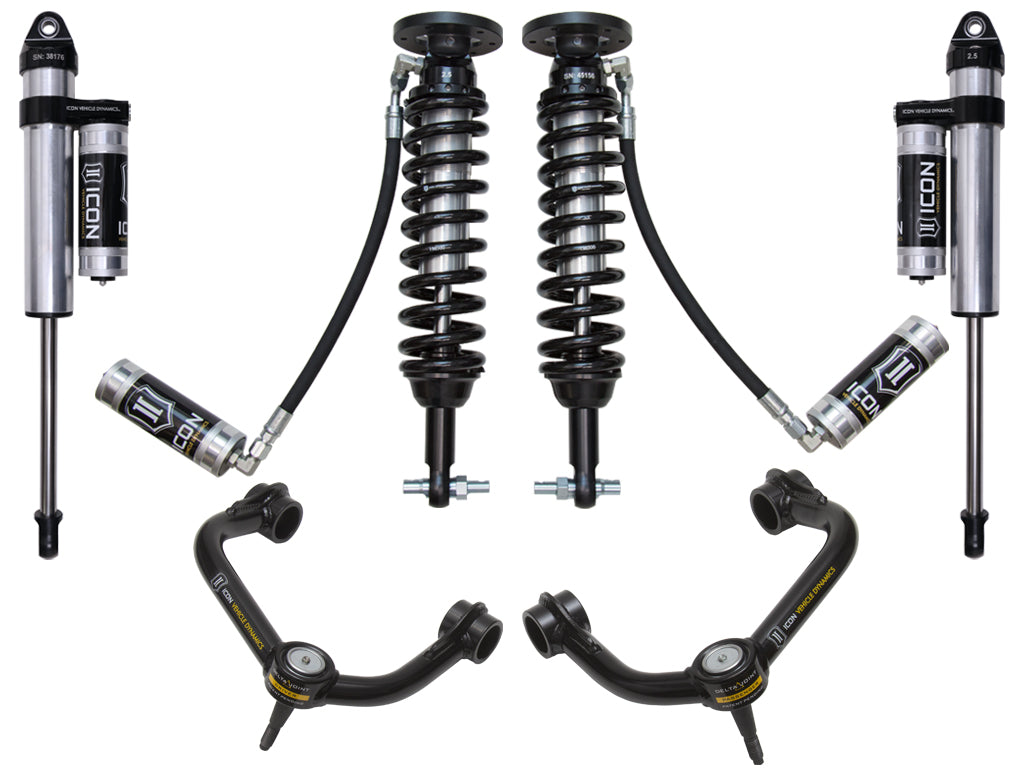 ICON Vehicle Dynamics K93084T - 2015-2020 FORD F150 4WD 2-2.63" STAGE 4 SUSPENSION SYSTEM W TUBULAR UCA 2