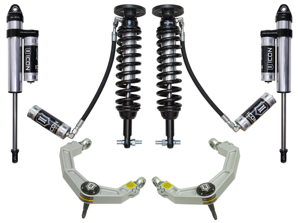 ICON Vehicle Dynamics K93084 - 2015-2020 FORD F150 4WD 2-2.63" STAGE 4 SUSPENSION SYSTEM W BILLET UCA 2