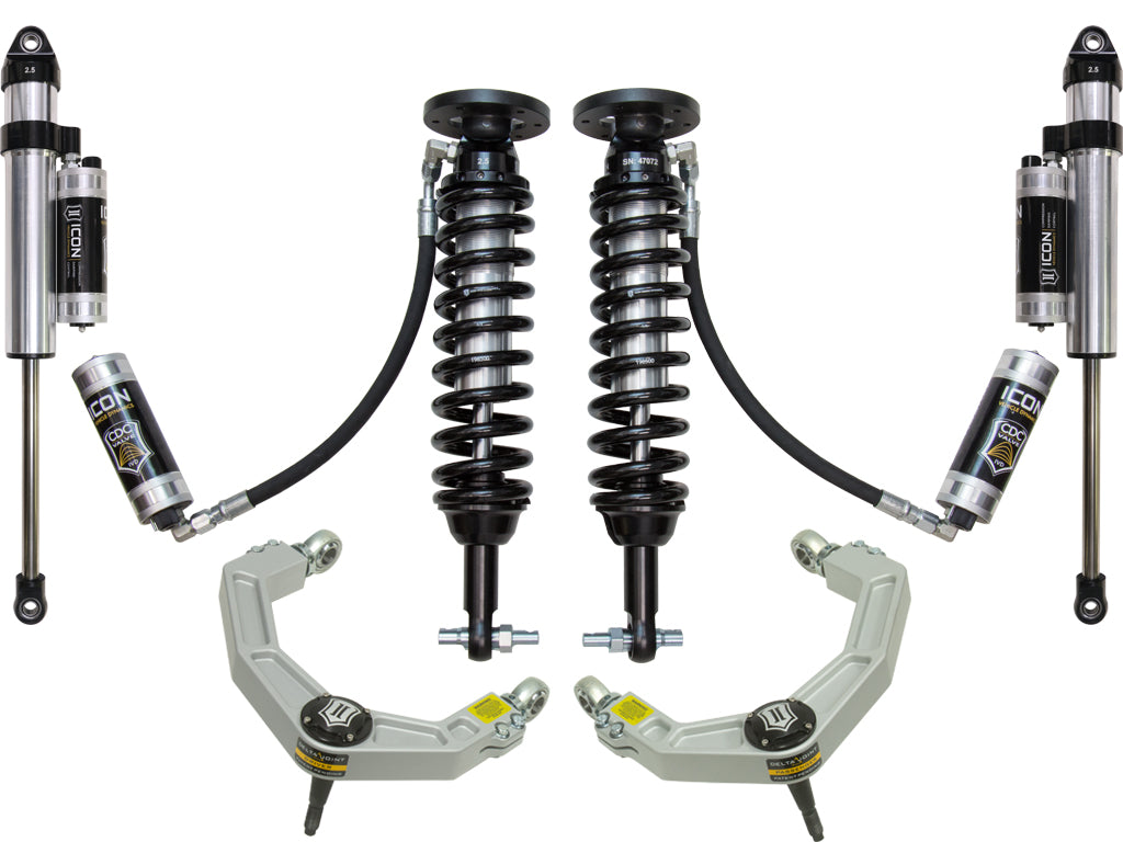 ICON Vehicle Dynamics K93085 - 2015-2020 FORD F150 4WD 2-2.63" STAGE 5 SUSPENSION SYSTEM W BILLET UCA 2