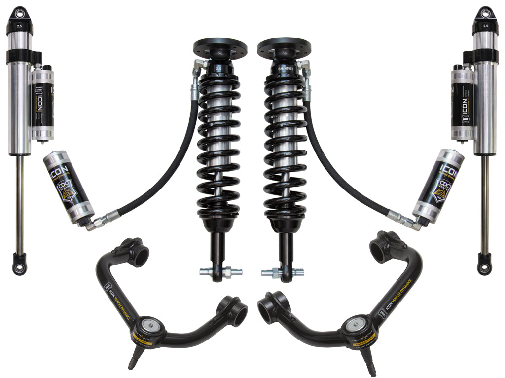 ICON Vehicle Dynamics K93095T - 2015-2020 FORD F150 2WD 1.75-3" STAGE 5 SUSPENSION SYSTEM W TUBULAR UCA 1