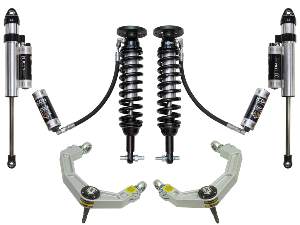 ICON Vehicle Dynamics K93095 - 2015-2020 FORD F150 2WD 1.75-3" STAGE 5 SUSPENSION SYSTEM W BILLET UCA 3
