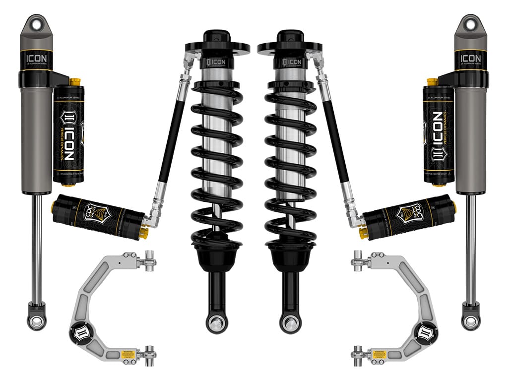 ICON NA ICON Vehicle Dynamics K93134 - 21-25 FORD F150 4WD 2.75-3.5" STAGE 4 SUSPENSION SYSTEM BILLET CDCV