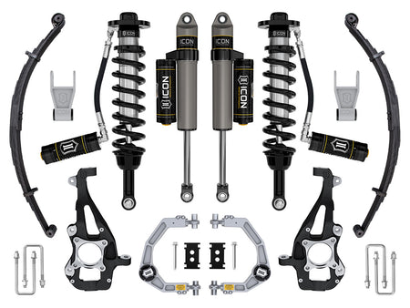 ICON Vehicle Dynamics K93143L - 21-24 FORD F150 4WD 3.5-4.5" STAGE 3 SUSPENSION SYS BILLET UCA / LEAF PACK 2