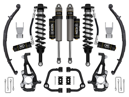 ICON Vehicle Dynamics K93143TL - 21-24 FORD F150 4WD 3.5-4.5" STAGE 3 SUSPENSION SYS TUBULAR UCA / LEAF PACK 2