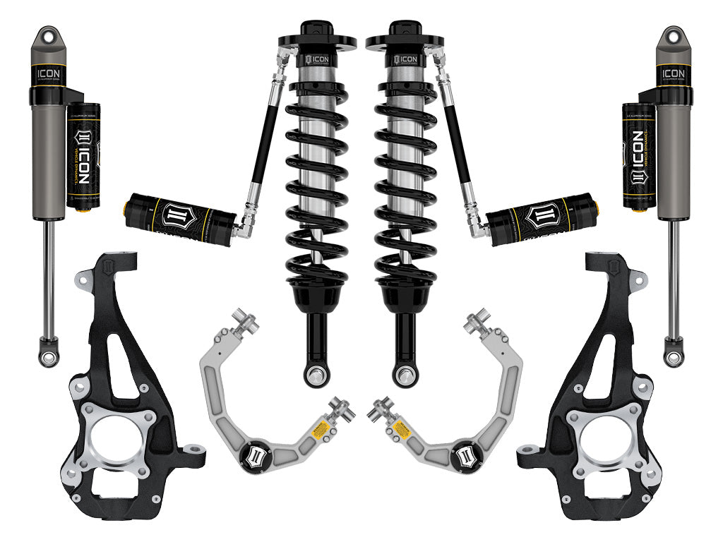 ICON Vehicle Dynamics K93143 - 21-24 FORD F150 4WD 3.5-4.5" STAGE 3 SUSPENSION SYSTEM W BILLET UCA 2