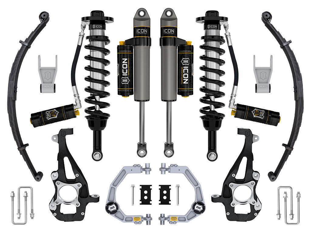 ICON Vehicle Dynamics K93144L - 21-24 FORD F150 4WD 3.5-4.5" STAGE 4 SUSPENSION SYSTEM BILLET CDCV LEAF PACK 2