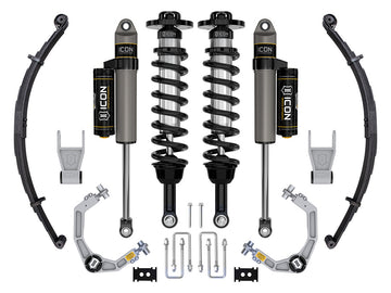 ICON Vehicle Dynamics K93162L - 21-24 FORD F150 TREMOR 4WD 2.5-3" STAGE 2 SUSPENSION SYS BILLET UCA / LEAF PACK 5