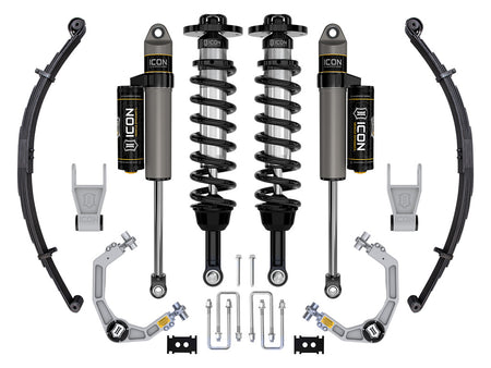 ICON Vehicle Dynamics K93162L - 21-24 FORD F150 TREMOR 4WD 2.5-3" STAGE 2 SUSPENSION SYS BILLET UCA / LEAF PACK 5