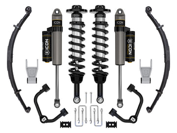 ICON Vehicle Dynamics K93162TL - 21-24 FORD F150 TREMOR 4WD 2.5-3" STAGE 2 SUSPENSION SYS TUBULAR UCA / LEAF PACK 5